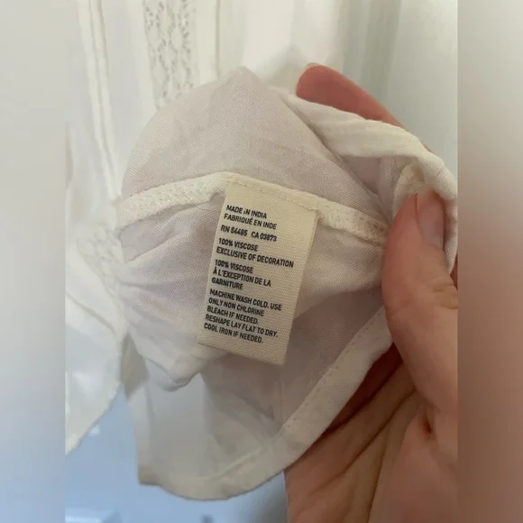 Retro AEO White Panel Sleeveless Button Blouse - Picture 3 of 5